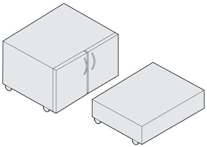 LEXMARK C912 - Installieren der Druckerbasis oder des Druckerschranks - 1