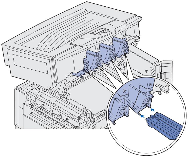 LEXMARK C912 - Installieren der Fotoentwickler - 3