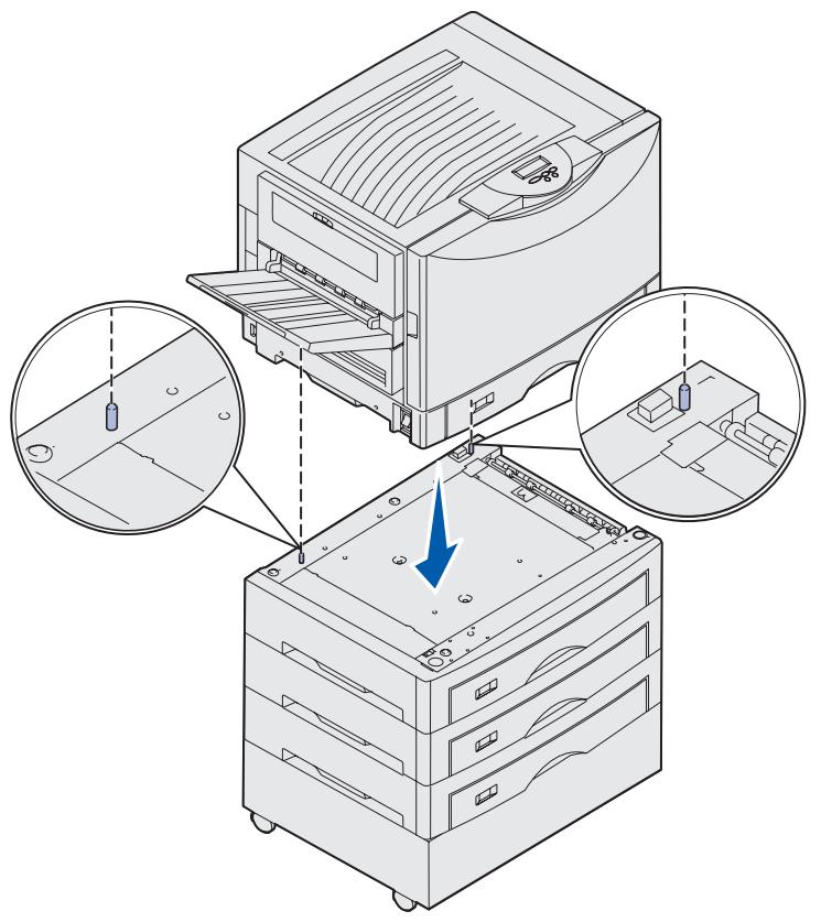 LEXMARK C912 - Positionieren des Druckers - 2