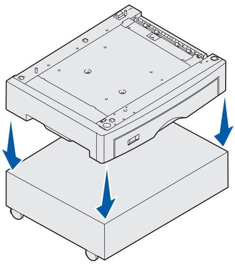 LEXMARK C912 - Installieren einer 550-Blatt-Papierzuführung - 1