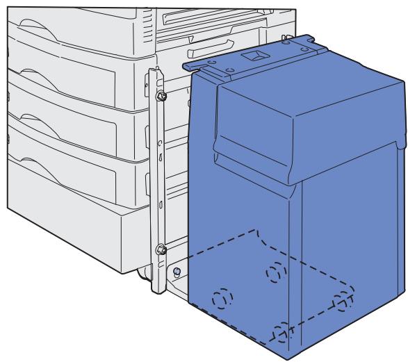 LEXMARK C912 - Anbringen der Führungsschiene und der Zuführung. - 2