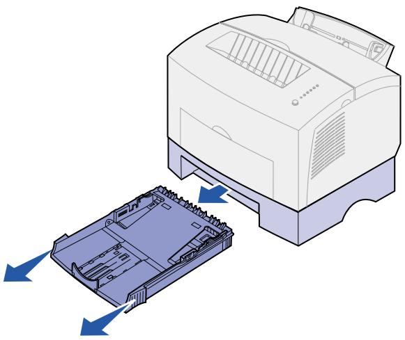 LEXMARK E322 - Einlagen von Papier in das zusätzliche Fach 2 - 1