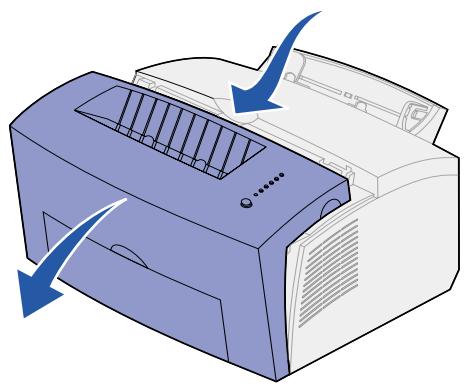 LEXMARK E322 - Entfernen der Druckkassettenverpackung - 1