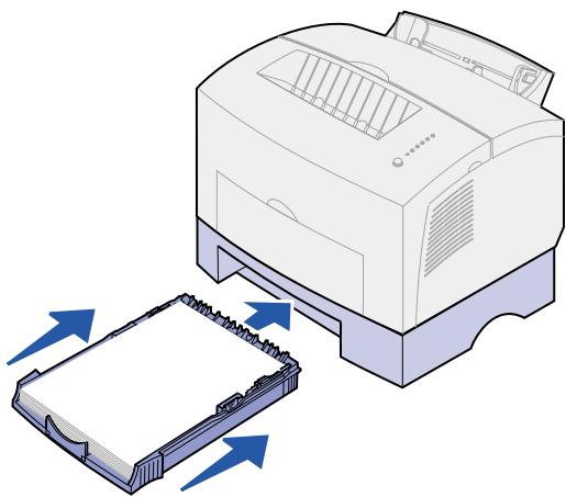 LEXMARK E322 - Einlagen von Papier in das zusätzliche Fach 2 - 7