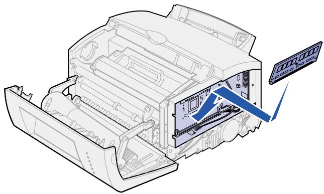 LEXMARK E322 - Installieren einer Flash-Speicherkarte - 2
