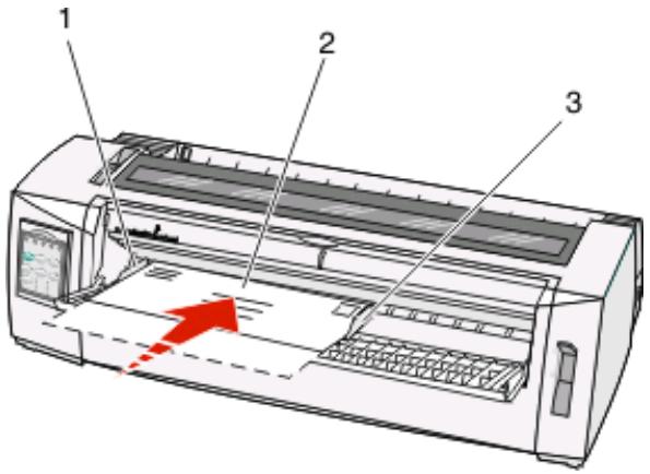 LEXMARK FORMS PRINTER 2500 - Chargement manuel d'une feuille simple ou d'une enveloppe - 5