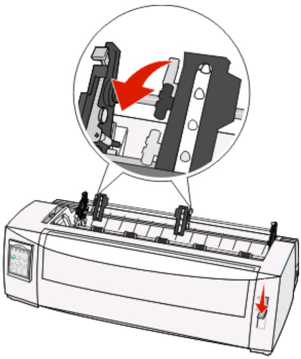 LEXMARK FORMS PRINTER 2500 - Chargement de papier listing par l'avant à l'aide du tracteur tirant - 2