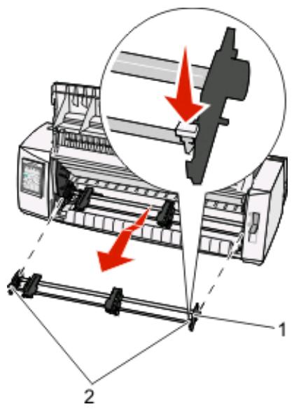 LEXMARK FORMS PRINTER 2500 - Passage de tracteur poussant à tracteur tirant - 2