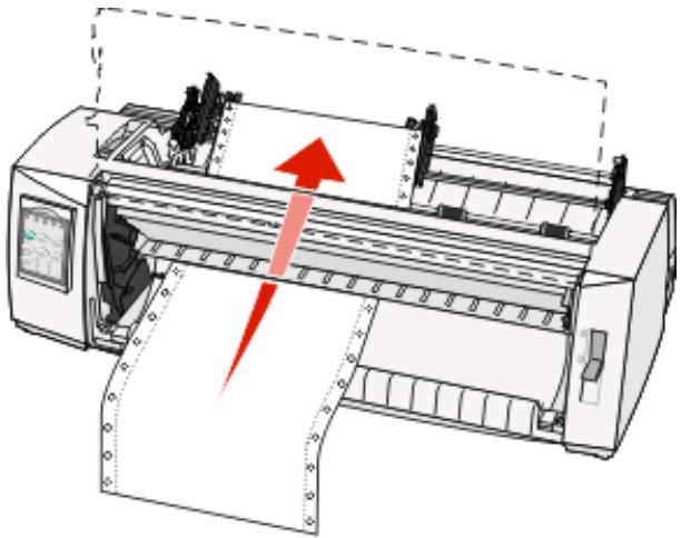 LEXMARK FORMS PRINTER 2500 - Chargement de papier listing par l'avant à l'aide du tracteur tirant - 4