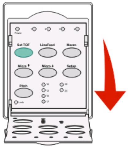 LEXMARK FORMS PRINTER 2500 - Sélection et verrouillage d'un espacement - 1