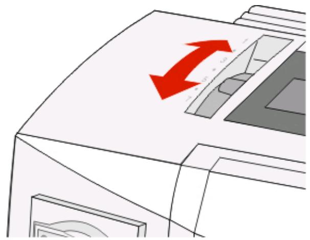 LEXMARK FORMS PRINTER 2500 - Réglage du curseur d'épaisseur - 1