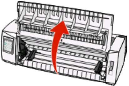 LEXMARK FORMS PRINTER 2500 - Chargement de papier listing à l'aide du tracteur poussant - 3