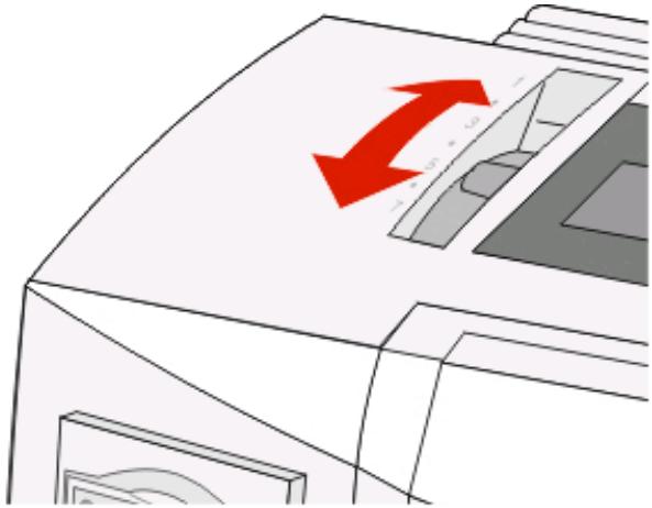 LEXMARK FORMS PRINTER 2500 - Chargement de papier listing par l'avant à l'aide du tracteur tirant - 1