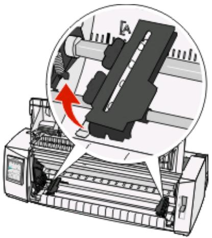 LEXMARK FORMS PRINTER 2500 - Chargement de papier listing à l'aide du tracteur poussant - 4