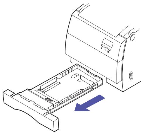 LEXMARK OPTRA C710 - Chargement de papier dans les tiroirs - 1