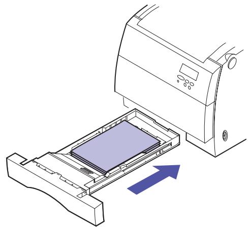 LEXMARK OPTRA C710 - Chargement de papier dans les tiroirs - 5