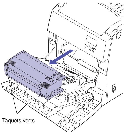 LEXMARK OPTRA C710 - Pour remplacer la courroie de transfert : - 1