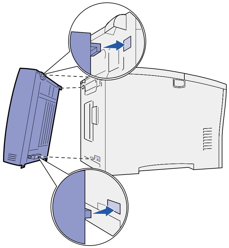 LEXMARK W812 - Schritt 4: Installieren einer optionalen Duplexinheit - 2