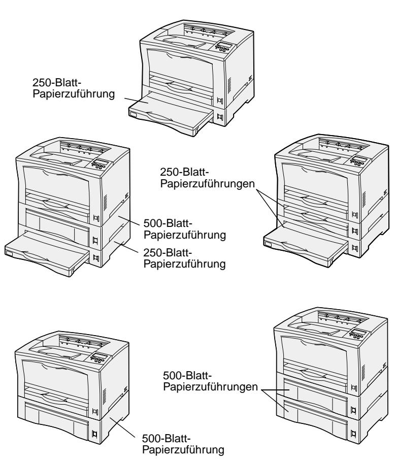 LEXMARK W812 - Schritt 2: Installieren von zusätzlichen Papierzuführungen - 1