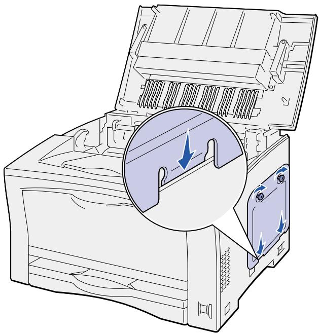 LEXMARK W812 - Wiederanbringen der Systemplatinen-abdeckung - 1