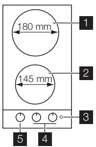 ELECTROLUX EHS 3920 HOX - Kochfeldanordnung - 1