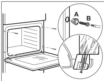 ELECTROLUX EOC3514AOX - Fixation de l'appareil au meuble - 1