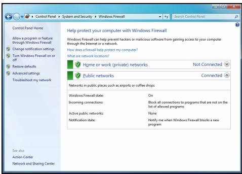 PACKARD BELL DOT SC/VW-001FR,  DOT SC-001FR - Firewall do Windows - 1