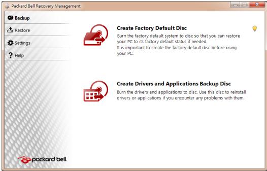 PACKARD BELL DOT SC/VW-001FR,  DOT SC-001FR - Creazione dei dischi di recupero - 1