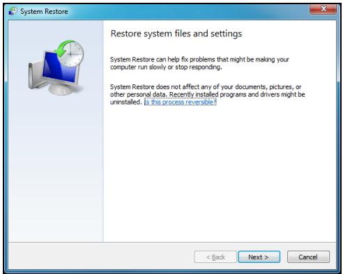 PACKARD BELL DOT SC/VW-001FR,  DOT SC-001FR - Restauration du système de Windows. - 2