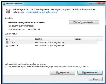 PACKARD BELL DOT SC/VW-001FR,  DOT SC-001FR - Defragmentator dysku - 1