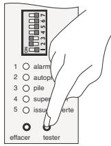 DELTA DORE TYXAL 50 - Tester le déclenchement d'appel extérieur - 1