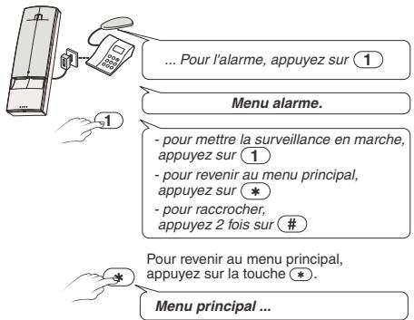 DELTA DORE TYXAL 50 - Menu alarme - 1