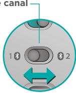 LOGITECH T630 - Sélectionner le canal Bluetooth - 1