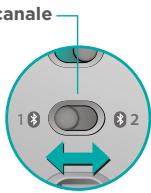 LOGITECH T630 - Selezionare il canale Bluetooth - 1