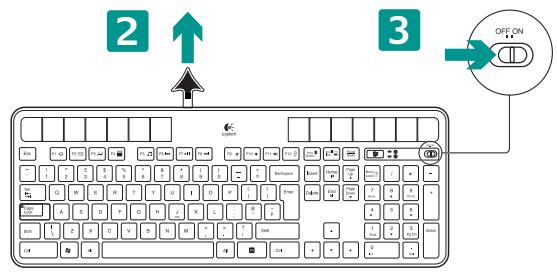 LOGITECH WIRELESS SOLAR KEYBOARD K760 - Instalação do teclado - 2
