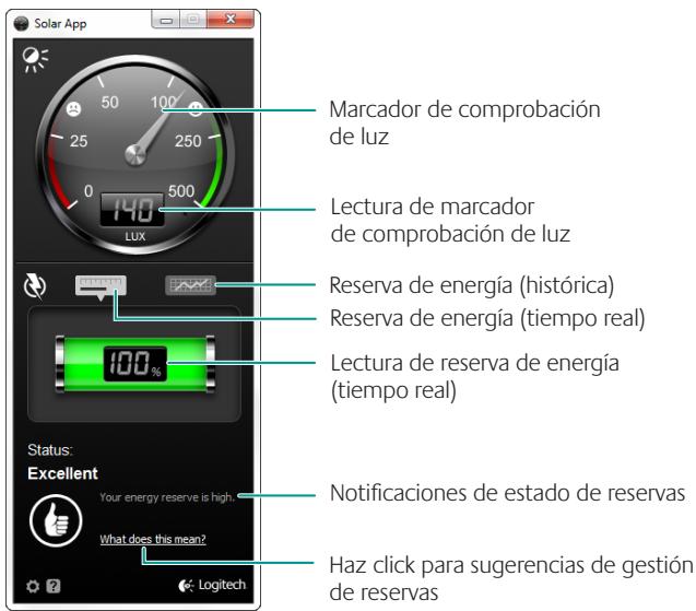 LOGITECH WIRELESS SOLAR KEYBOARD K760 - Uso de Solar App - 1