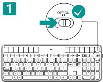 LOGITECH WIRELESS SOLAR KEYBOARD K760 - Contrôle de la luminosité - 1