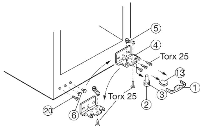 LIEBHERR GNP2713 - Inversion du sens d'ouverture de la porte - 1