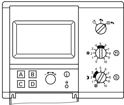 VIESSMANN VITODENS 222 F & VITODENS 222 - Vue d'ensemble des organes de commande et d'affichage - 2
