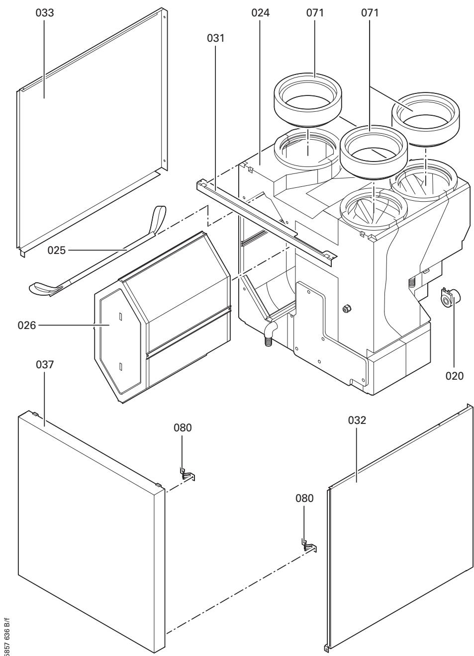 VIESSMANN VITOTRES 343 - Liste des pièces détachées (suite) - 1