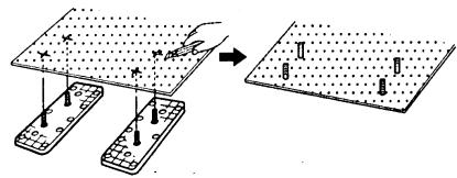 GRUNDIG MCD 30 - Procedure for installation on carpet (at a 45^ angle) - 4