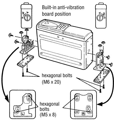 GRUNDIG MCD 30 - Procedure for installation on carpet (vertical position) - 1