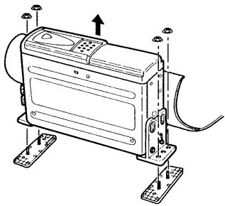 GRUNDIG MCD 30 - Procedure for installation on carpet (vertical position) - 3
