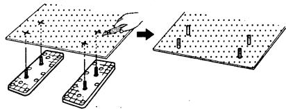 GRUNDIG MCD 30 - Procedure for installation on carpet (vertical position) - 4