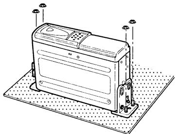 GRUNDIG MCD 30 - Procedure for installation on carpet (vertical position) - 5