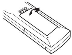 DENON AVR-391E3 - Insertion des piles - 1