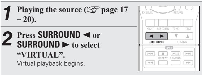 DENON AVR-391E3 - Virtual playback - 1