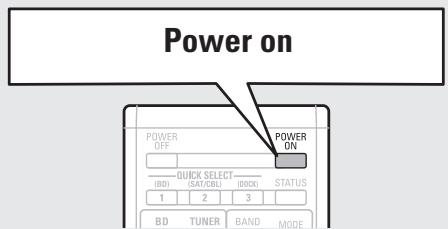 DENON AVR-391E3 - ) Turn on power - 2