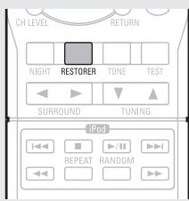 DENON AVR-391E3 - Prima RESTORER para selectionar "ON" ou "OFF". - 2