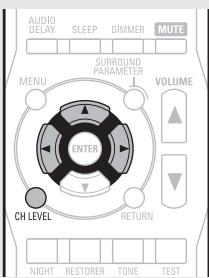 DENON AVR-391E3 - Adjusting the volume of group of speakers (Fader function) - 1